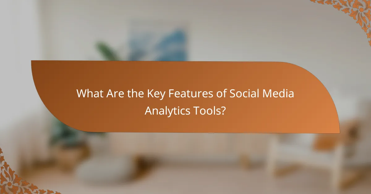 What Are the Key Features of Social Media Analytics Tools?
